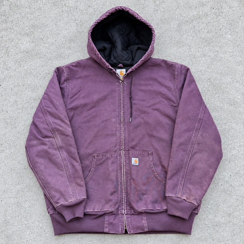 Carhartt Womens WJ130 DPM Sandstone Active Jacket Deep Plum Large 12/14